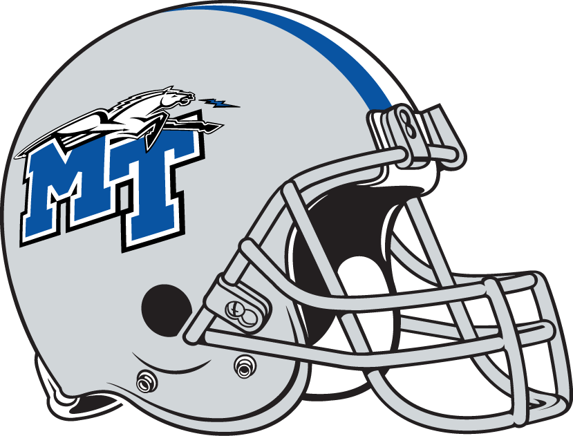 Middle Tennessee Blue Raiders 1998-Pres Helmet Logo t shirts DIY iron ons